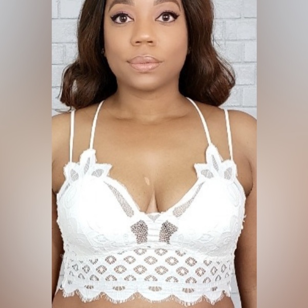 Lace crochet bralette- Ivory